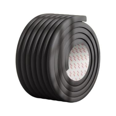 Imagem de ShengQuanHao Protetores de Borda para Escada de Beliche, Tira Protetora de 6,56 Pés, Protetores de Almofada, Cobertura de Proteção de Borda E Canto para Móveis, Preto, Tamanho real