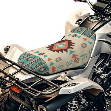 Imagem de Wanyint Capa de assento para quadriciclo para todos os climas, 64 x 25 cm, à prova d'água, antiderrapante, capa de assento de quatro rodas, acessórios ATV para Honda TRX250X, Yamaha Grizzly, Polaris