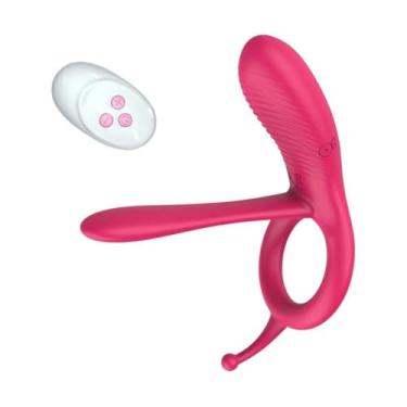 Imagem de Anel Peniano com Vibração e Estimulador de Língua – 10 Frequências – Massageador para Casais, Clitóris e Região Anal – Silencioso, Recarregável e à Prova d’Água