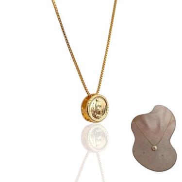 Imagem de Colar Corrente com Pingente de Nossa Senhora de Guadalupe Semijoia Ban