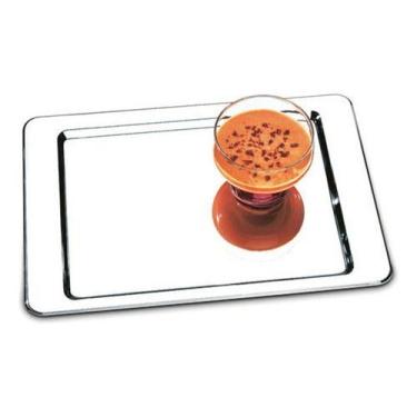 Imagem de Bandeja sem Alça 40x28cm Átina Brinox, Inox
