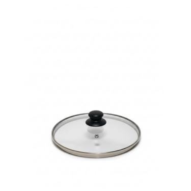 Imagem de Tampa Para Panela De Vidro Com Puxador 22cm Transparente