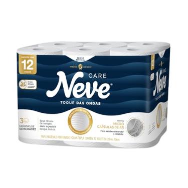 Imagem de Papel Higiênico Neve Toque das Ondas Folha Tripla 12 rolos 20M