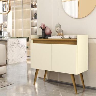Imagem de Buffet Aparador Cantinho Do Café Net Retro - Mais Casa, Off White/Ntau