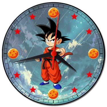 Imagem de Relógio de Parede Decoração Dragon Ball Z - Relógio Goku