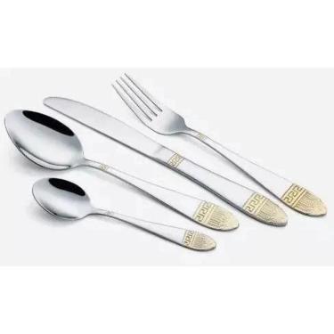 Imagem de Faqueiro 84 Peças Banhado A Ouro 24K Top Oferta Aproveite