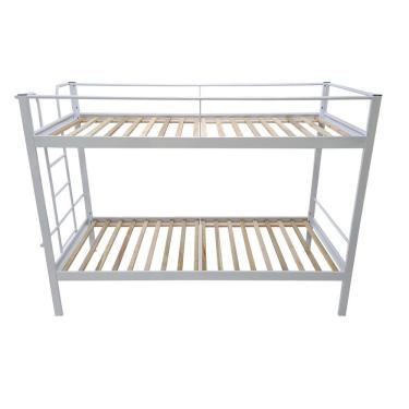 Imagem de Conjunto para Quarto 1 Beliche e 1 Estante com Rodizios 3 Prateleiras Completa Casa Branco