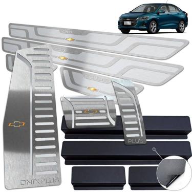 Imagem de Descanso Pedaleira Automático Soleira Onix Plus 2020 Prata