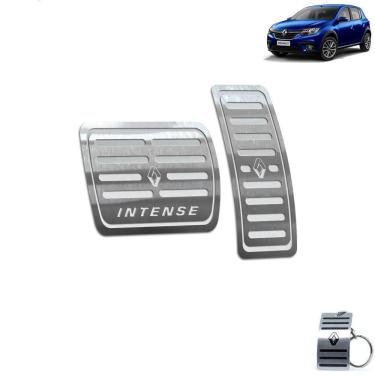 Imagem de Pedaleira Automático Aço Inox Renault Sandero Intense Prata