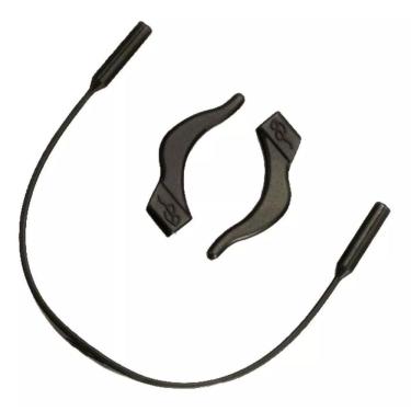 Imagem de Cordão Silicone Óculos Infantil Preto 20cm