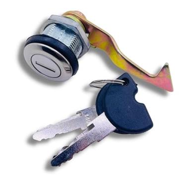 Imagem de 1 conjunto de trava traseira para porta-malas de motocicleta CNC alumínio scooter para motocicleta com 2 chaves para motocicleta elétrica Falcon Turtle Queen