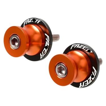Imagem de BYYINGSUS Acessórios de motocicleta M6 Sliders Spools Parafusos de suporte compatíveis com FZ1 FZ 1 FA&zer 2001-2013 (laranja de 6 mm)