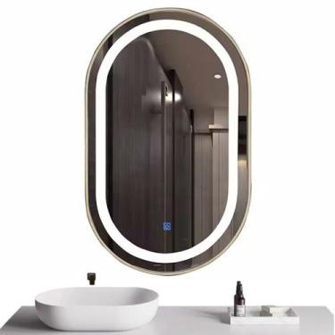 Imagem de Espelho Led 4Mm Banheiro Dual Touch Com Desembaçador 80X50Cm - Smart N