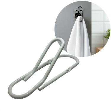 Imagem de Cabide Clips Gancho Toalha P/banheiro Cozinha Luxo Escolar Sala moveis
