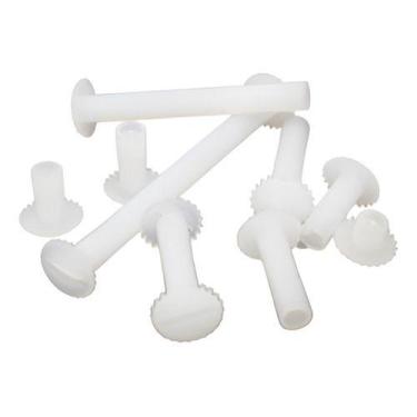 Imagem de Parafuso Plástico Macho E Fêmea Altura 10mm C/ 50 Unidades - LCM