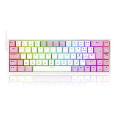 Imagem de Teclado Mecanico Gamer Castor Rgb Switch Brown Redragon