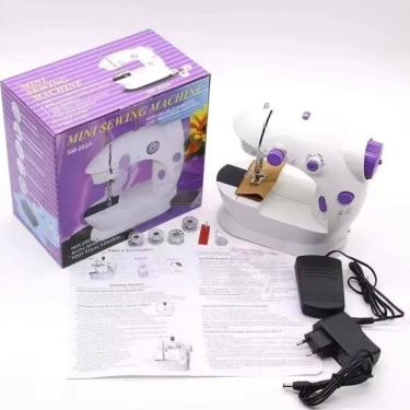 Imagem de Máquina De Costura Mini Elétrica Bivolt Portátil Reparos