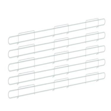 Imagem de Anteparo Frontal Amapa 092 Branco P/ Bandeja Gondola  Kit 5