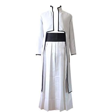 Imagem de Conjunto completo de fantasia cosplay Ulquiorra Cifer Anime, Branco, G