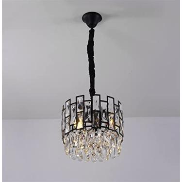 Imagem de Lustre de cristal moderno compatível com sala de estar, sala de jantar, lustre de led, cozinha, quarto, iluminação interna, decoração moderna