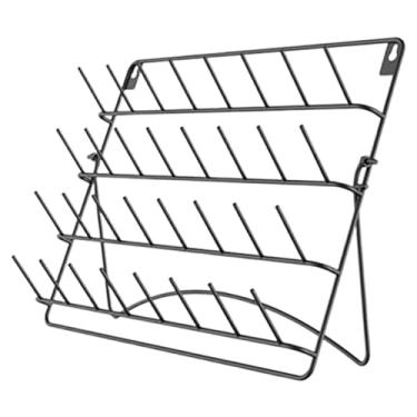 Imagem de Lilihuimaoyi Suporte para Linhas de Costura E Bordado Preto com 32 Ganchos, Organizador de Carretéis Resistente para Montagem Na Parede.