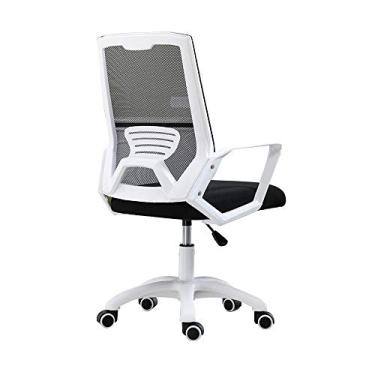 Imagem de UISLA Computador executivo altura ajustável computador engenharia humana malha assento doméstico escritório para quarto estudante dormitório