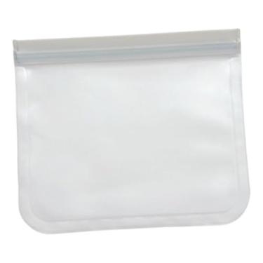 Imagem de Baoblaze Saco de armazenamento de alimentos reutilizável, premium, prático, fácil de usar, saco de alimentos para congelador com fecho ziplock para lanches, 21.5 Cm X 18 Cm