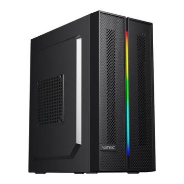 Imagem de Gabinete Gamer Vinik SG26 Preto Fita de LED RGB - SG26ACBK