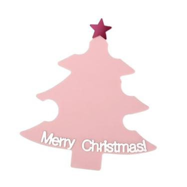 Imagem de ChuYiElegance Suporte para fotos de unhas, painel de exibição de arte em unhas em formato de árvore de Natal para salão de beleza, Rosa