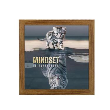 Imagem de Porta-retratos JDZIVTOP Castanho rústico 25x25 cm (10x10 pol)