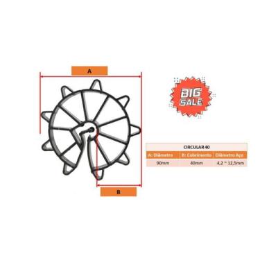Imagem de Espaçador Circular - Cobrimento 40mm - 250 peças - Atex