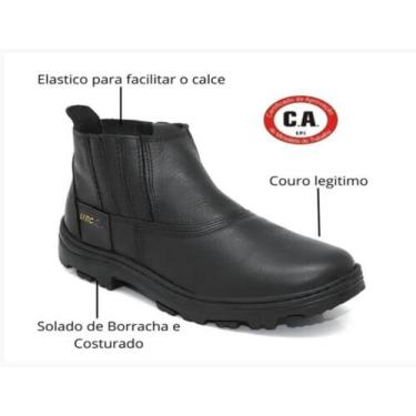 Imagem de bota serviço e segurança !! - Marcone Boots, Preto, 43
