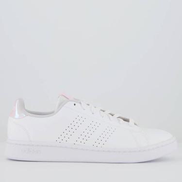 Imagem de Tênis Adidas Advantage Feminino Branca e Rosê, 39