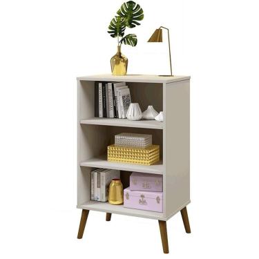 Imagem de Aparador Organizador Cali Sala 2 Portas Pés Madeira Maciça Off White Off White