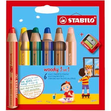 Imagem de STABILO Woody Lápis 3 em 1 Estojo com 6 Cores
