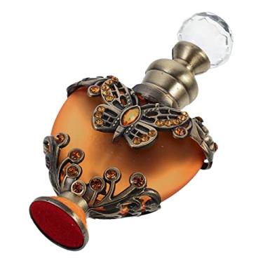 Imagem de Healifty Frasco dispensador de óleo essencial em forma de coração, vintage, antigo, frasco de perfume com vedação firme para viagens para armazenamento de cosméticos e óleos essenciais