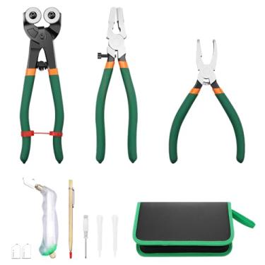 Imagem de Ferramenta de corte de vidro, ferramenta de corte de mosaico de ferro, ferramenta de corte de precisão, pinças de azulejo de vidro, garras curvadas, ferramentas de mosaico, alicate de corte suave