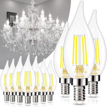 Imagem de Lâmpada LED GOLSPARK E12 Candelabra 4W 5000K 550lm, pacote com 10