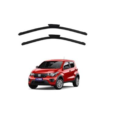 Imagem de Kit Par Palhetas Automotiva Limpadores Para-brisa Fiat Mobi 20/25 Dianteira