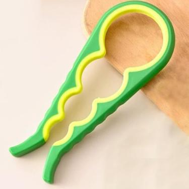 Imagem de Abridor de pote antiderrapante – removedor de lata de borracha e tampa de garrafa para tampas teimosas, utensílio de cozinha para idosos e mãos pequenas, verde