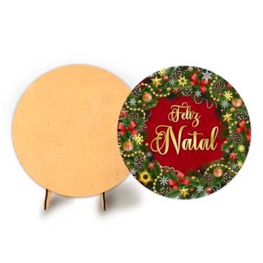 Imagem de Painel Sublimado 50cm C Elastico Natal + Suporte MDF (NAT118)