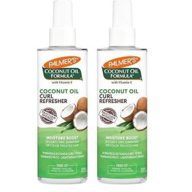 Imagem de Spray Refresher Curl, óleo de coco Palmer's, 250 ml (pacote com 2)