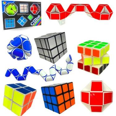 Imagem de Kit Cubo Mágico Profissional Brinquedo Puzzle - Europio