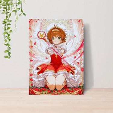 Imagem de Quadro Sakura CardCaptor Anime A4  Placa MDF 01 - Lomi Art