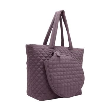 Imagem de Vaveren Bolsa de tênis, bolsa de raquete esportiva, fitness, de transporte de tênis, de ombro para raquetes para iniciantes, Roxo Escuro