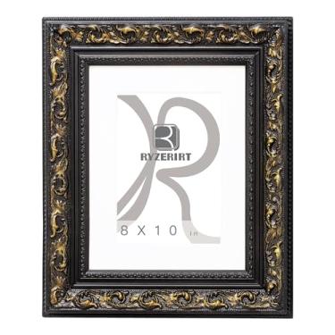 Imagem de RYZERIRT Moldura de madeira de 20,3 x 25,4 cm, para exibição de imagens 13 x 18 cm com tapete ou 20,3 x 25,4 cm sem tapete, porta-pôsteres, moldura para pendurar na parede 08