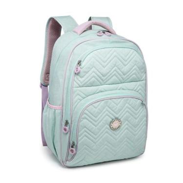 Imagem de Mochila Kika Escolar Feminina Grande Forrada Para Notebook - D Present