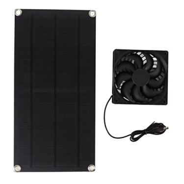 Imagem de TOPINCN Kit de Ventilador Movido a Energia Solar, Painel Solar de 10 W Com Exaustor à Prova de água IP65 para Galinheiros Com Efeito de Estufa Pet House RV, Ventilador Portátil Movido a