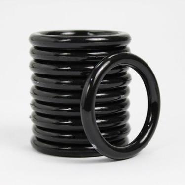 Imagem de Argola Para Pano de Prato Mesa Posta 3,5cm Preta Com 30 Unidades - Rus