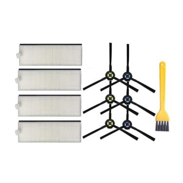 Imagem de Compatible With ILife A7 A9S / DEXP LF800 Genio Deluxe 500 Robot Vacuum Cleaner Main Side Brush Hepa Filter Mop Spare Parts Accessories(Set 5)
